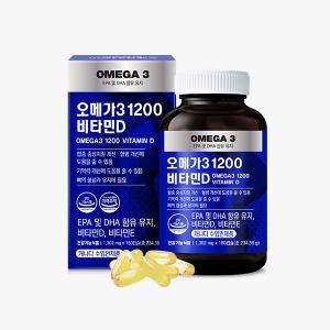 [EPA+DHA 1000mg] 오메가3 1200 비타민D 1병 (총 6개월분)